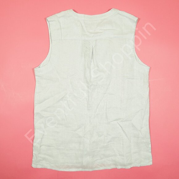 Garnet Hill Tank Top Womens 14 Light Blue New - Picture 3 of 5